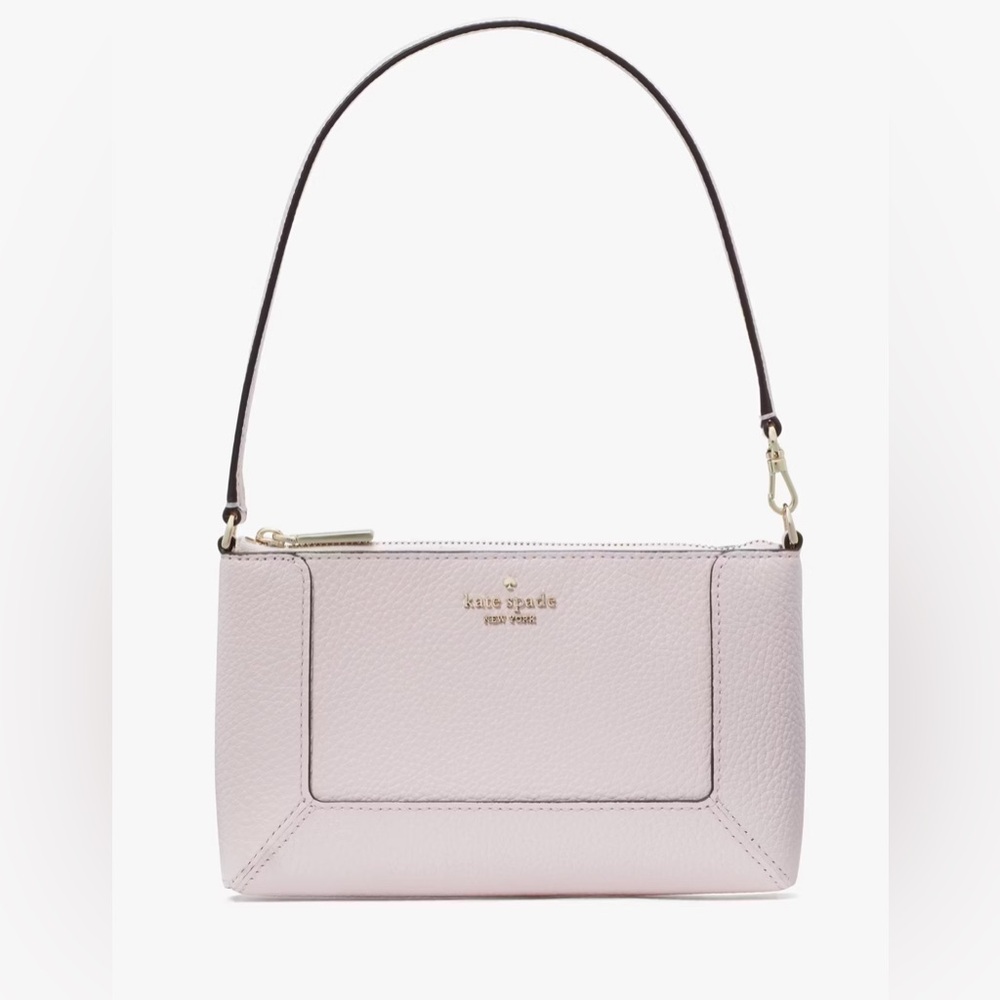 KATE SPADE Lena Convertible Wristlet - Shimmer Pink NWT